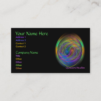 Gevoelige luchtprofielkaart visitekaartje