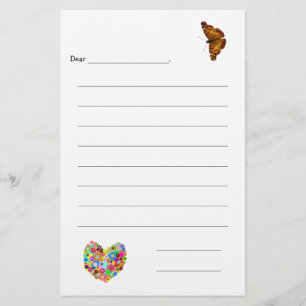 gevoerd blanco Kinder notitiepapier Briefpapier