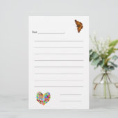 gevoerd blanco Kinder notitiepapier Briefpapier (Staand voorkant)