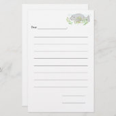 gevoerd blanco Kinder notitiepapier Briefpapier (Voorkant / Achterkant)