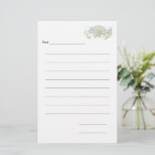 gevoerd blanco Kinder notitiepapier Briefpapier (Staand voorkant)