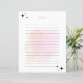 Gevoerde notities Printable Roos Gold (Staand voorkant)