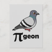 Gevogelte-PI-geon/Pigeon Pi Briefkaart (Voorkant)