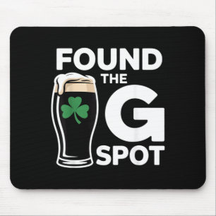 Gevonden De G Spot Funny St Patricks Day Muismat