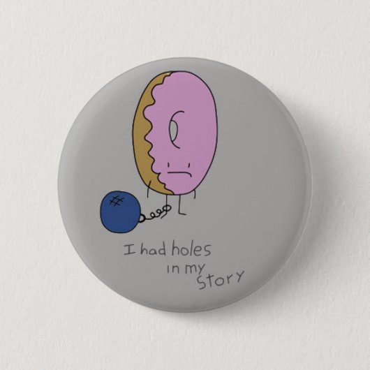 Gevonden Doughnut Ronde Button 5,7 Cm (Voorkant)