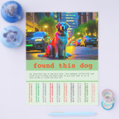 Gevonden hond flyer (Enkel)