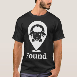 Gevonden Minimalistische Schapen Christelijke Psal T-shirt