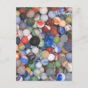 Gevonden op het strand Marbles Briefkaart