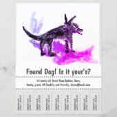 Gevonden Poster grafisch ontwerp van Dog Flyer (Voorkant)