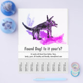 Gevonden Poster grafisch ontwerp van Dog Flyer (Enkel)