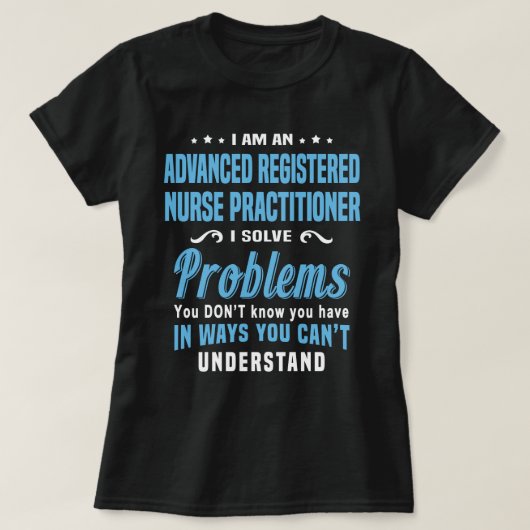 Gevorderde Geregistreerde Verpleegkundige T-shirt (Design voorkant)