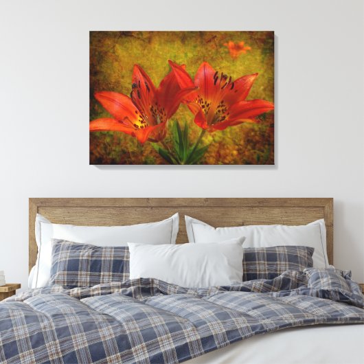 Gevormd Prairie-pictogram Canvas Afdruk (Insitu (Slaapkamer))