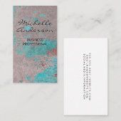 Gevormde wandachtergrond visitekaartje (Voorkant / Achterkant)