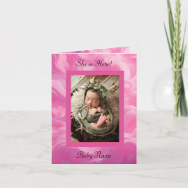 Gevouwen aankondigingskaart aankondiging