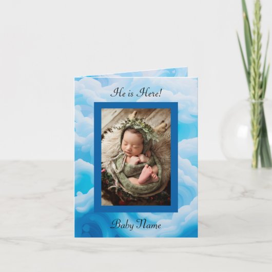 Gevouwen aankondigingskaart aankondiging (Voorkant)