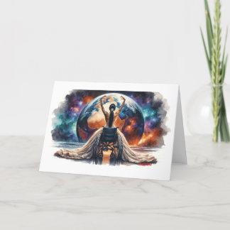 Gevouwen Alle Doel 5"x 7"Kaart Bedankkaart