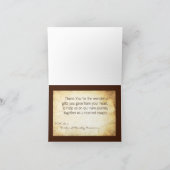 Gevouwen bedankkaart ceremoniering Ring Exchan (Binnen)