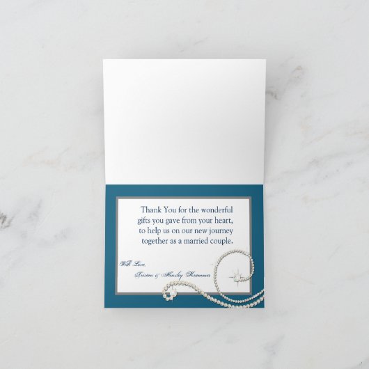 Gevouwen bedankkaart Gebarsten ijs Winter Sneeuw I (Binnen)