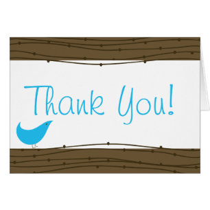 Gevouwen bedankkaart Love Birdy
