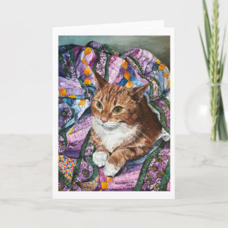 Gevouwen bedankkaart, verjaardags Kaart