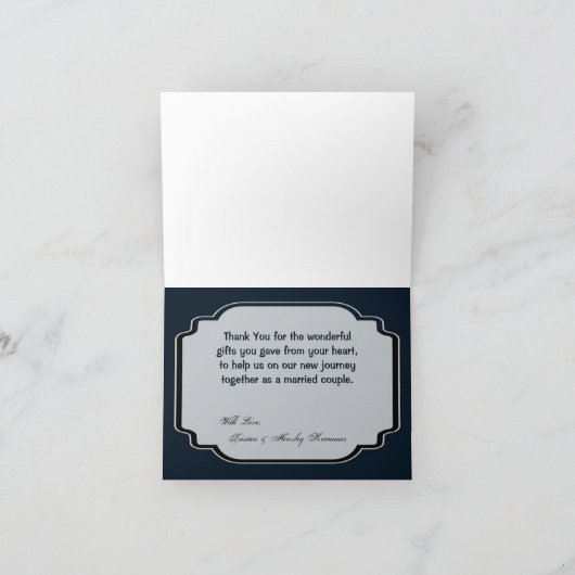 Gevouwen bedankkaartje String Lights Night Lantern Bedankkaart (Binnen)