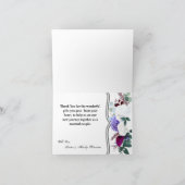 Gevouwen bedankt! bedankkaart (Binnen)