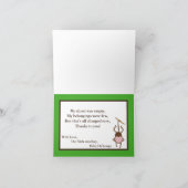 Gevouwen Bedankt Card Monkey Swing Oerwoud Safari (Binnen)