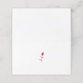 Gevouwen benoemingskaart afsprakenkaart (Buitenkant ongevouwen)