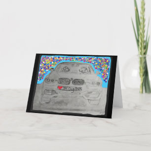 Gevouwen blanco kaart