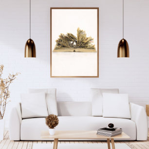 Gevouwen Boek Kunst Sculptuur Schets – Oud Papier Poster