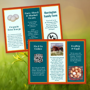 Gevouwen Boerderijen Business Dubbelzijdige Flyer