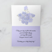 Gevouwen "Brilliant Blue Flower GreetinGreeting Ka Kaart (Binnen)