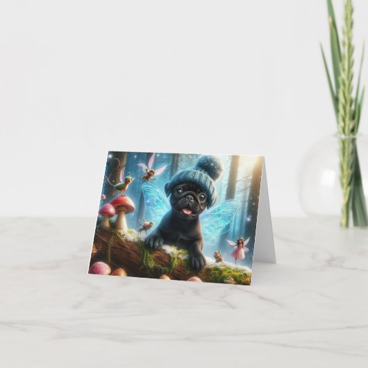 Gevouwen dank bedankkaart (Voorkant)