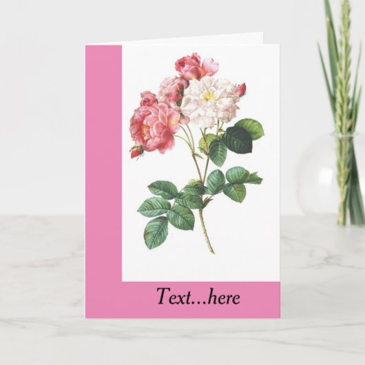 Gevouwen dank bedankkaart (Voorkant)