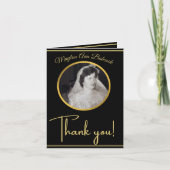 Gevouwen dank bedankkaart (Voorkant)