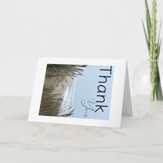 Gevouwen dank bedankkaart (Voorkant)