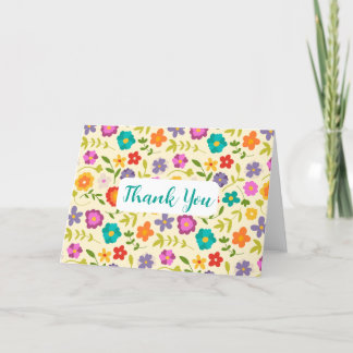 Gevouwen dank bedankkaart