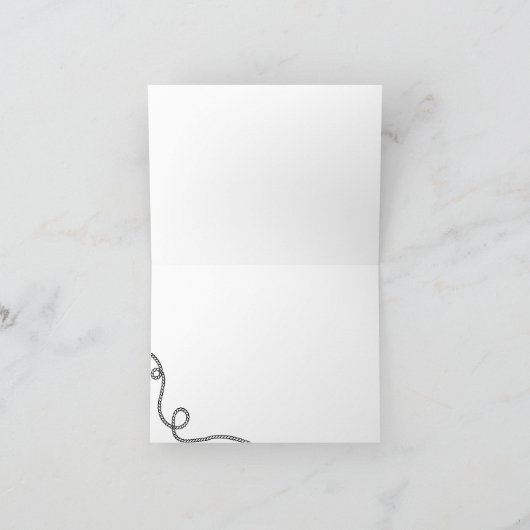 Gevouwen dank bedankkaart (Binnen)