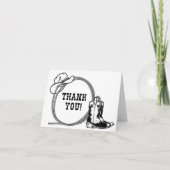 Gevouwen dank bedankkaart (Voorkant)