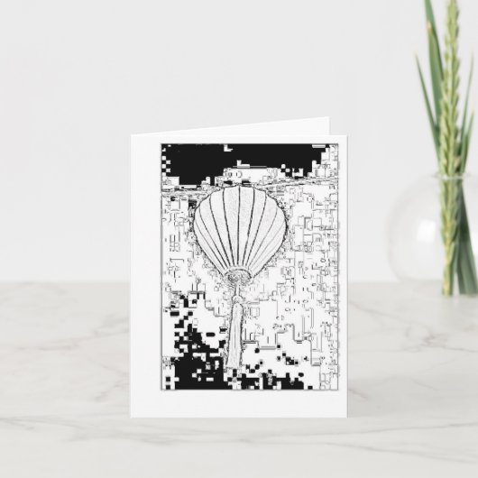 Gevouwen dank bedankkaart (Voorkant)