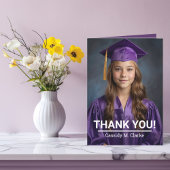 Gevouwen dank bedankkaart