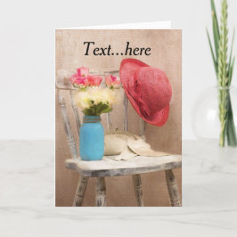 Gevouwen dank bedankkaart