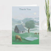 Gevouwen dank bedankkaart (Voorkant)