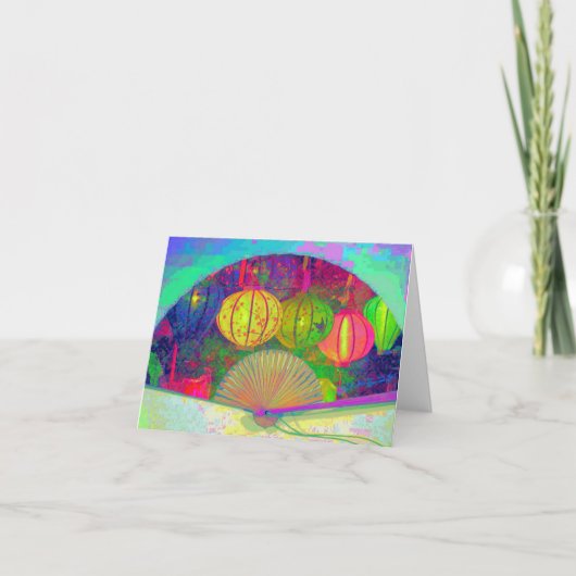 Gevouwen dank bedankkaart (Voorkant)