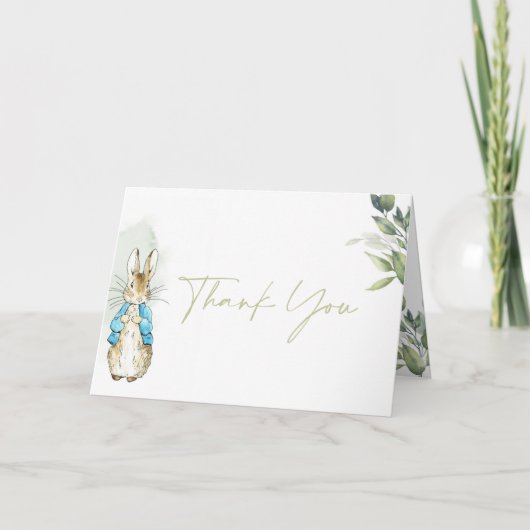 Gevouwen dank bedankkaart (Voorkant)