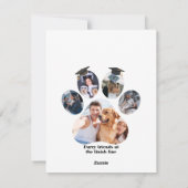 Gevouwen dank feestdagenkaart (Achterkant)