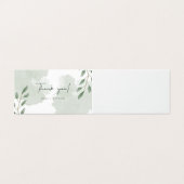 Gevouwen dank kaart (Buitenkant ongevouwen)