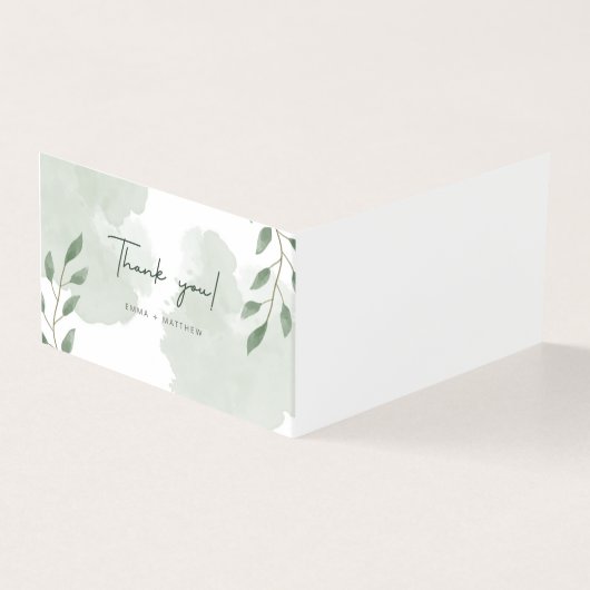 Gevouwen dank kaart (Buitenkant)