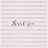 Gevouwen dank sticker (Voorkant)