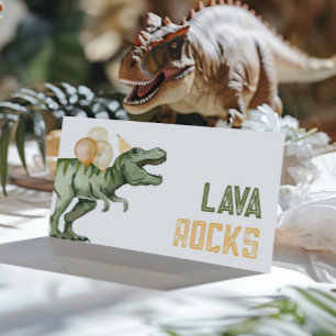 Gevouwen Dinosaur Food Tent Kaarten